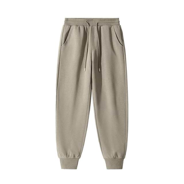 Baleno Maillard 320g heavyweight sweatpants men's 2024 spring trendy leg-tie casual pants ໂສ້ງກິລາເດັກຊາຍ