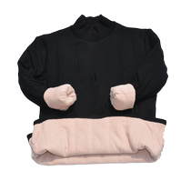 Four layers of extra thick Northeastern thermal underwear for women high collar silk heating bottoming shirt cotton sweater thickened velvet autumn coat