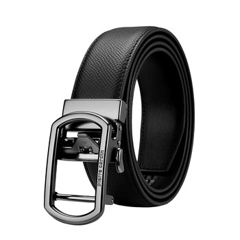Pierre cardin belt men's genuine leather automatic buckle business belt pure cowhide luxury high-end men's pants belt