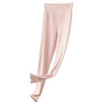 Plus size autumn pants for fat mm women 200 pounds plus fat linen pants German velvet leggings plus velvet cashmere silk pants warm pants winter