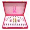 Beauty salon pink ribbon breast chest massage oil