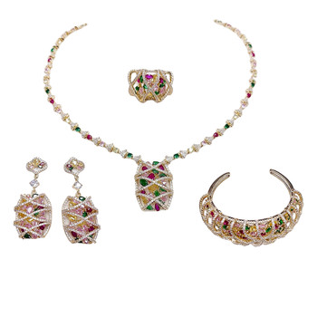 Ubeido four-piece set of hollow woven light luxury accessories