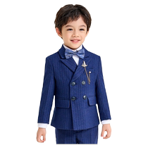 Luo Meng childrens suit handsome boys dress British style piano performance suit boy host small suit autumn
