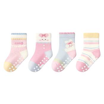 Nido bear baby floor socks summer ຖົງຕີນບາງໆບໍ່ລື່ນ