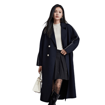 vilan/慧兰气质专柜款毛呢大衣女2025冬季新款气质高级中长款羊毛