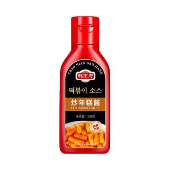 Korean-Style Sweet and Spicy Rice Cake Sauce, Special Sauce for Crispy Rice Cake Strips, Korean Army Hot Pot Sauce, Commercial Use for Bibimbap
