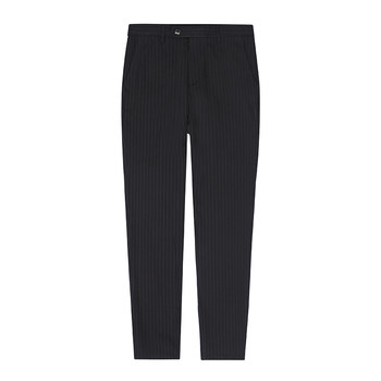 Striped korean slim business groom suit casual pants