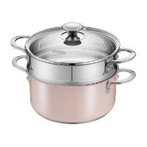 Supor steamer household 304 stainless steel fish steamer double-layer steamer soup pot multi-purpose pot for gas induction cooker