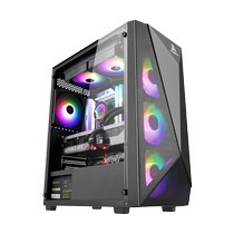 Xin Valley Broadaxe 1 Desktop Gaming Computer Case Tempered Glass Panoramic Side Overdraft support M-ATX plate 280 Water cooling