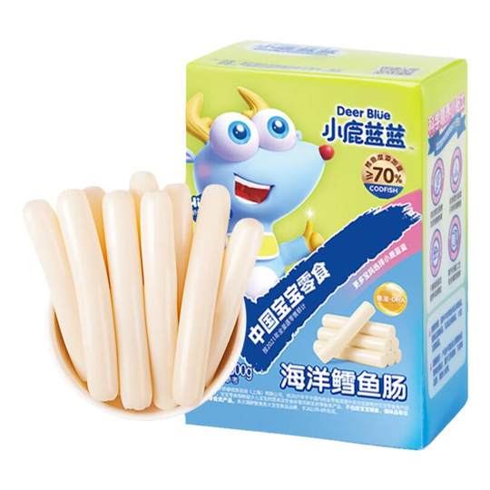 Salchicha de bacalao azul leonado 300 g DHA Salchicha de pescado de aguas profundas