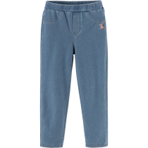 (Same style in the mall) David Bella Childrens Pants 2024 Autumn New Girls Jeans Medium and Large Childrens Clothing