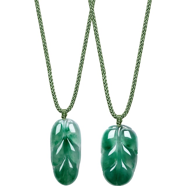 Saturday blessing African green Ruyi leaf pendant pendant