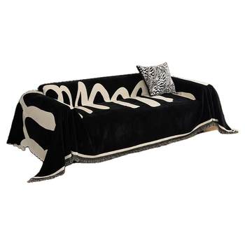 Winter modern light luxury sofa cover, sofa towel, four-season universal sofa cushion, anti-cat scratch sofa cover, blanket