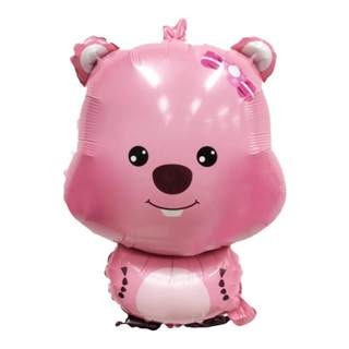 Ruby aluminum film balloon loopy beaver balloon