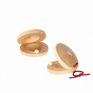 Castañuelas de madera para niños orff instrumento de percusión de educación temprana
