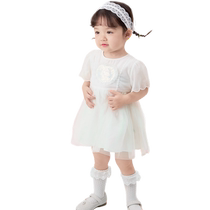 (Mall same section) Balabala boy short sleeve suit baby summer dress 2024 new two sets cute cute