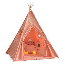 Powder Pink Well-behated Children Tent Indoor Play House Indian Boy Girl Toy House Reading Corner Arrangement Little House