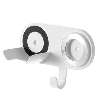 Lazy corner magnetic hair dryer bracket without punching