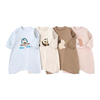 Tongtai baby nightgown baby pure cotton pajamas home clothes