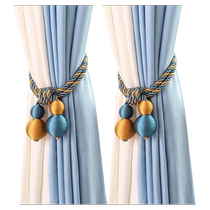 Double-ball curtain buckle hanging ball European-style strap jewelry simple modern pair of lace-up ties bundled rope straps