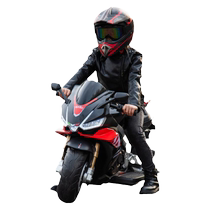 Aprilia childrens electric car can seat two people boys and girls over 3 years old charging toy motorcycle 6