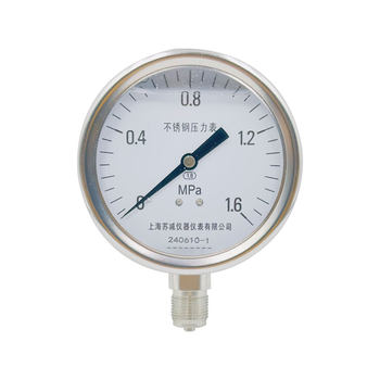 316l stainless steel shock-resistant pressure gauge y-100b-fz