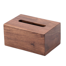 Bunny Black Walnut Tissue Box Home Desktop Coffee Table Living Room Paper Storage Box Rectangular Ornament