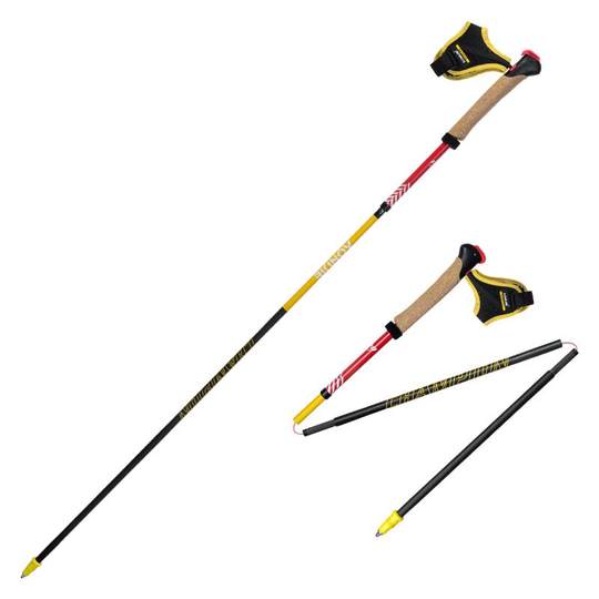 奥尼捷专业越野跑登山杖碳纤维户外可折叠手杖徒登山步杖跑步手杖