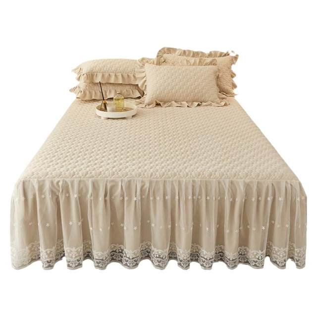 Cotton bed skirt Korean single piece lace bed cover