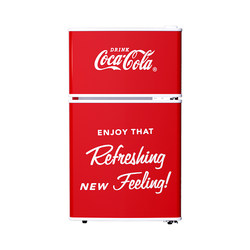 Coca -Cola retro small refrigerator small household mini -refrigerator double door refrigerated freezing dormitory low noise saving