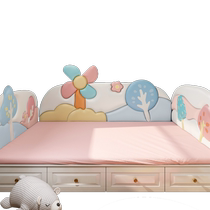 Childrens room soft package background wall decoration tatami bedside anti-collision wall sticker wall fence anti-collision headrest backrest wall mat self-adhesive