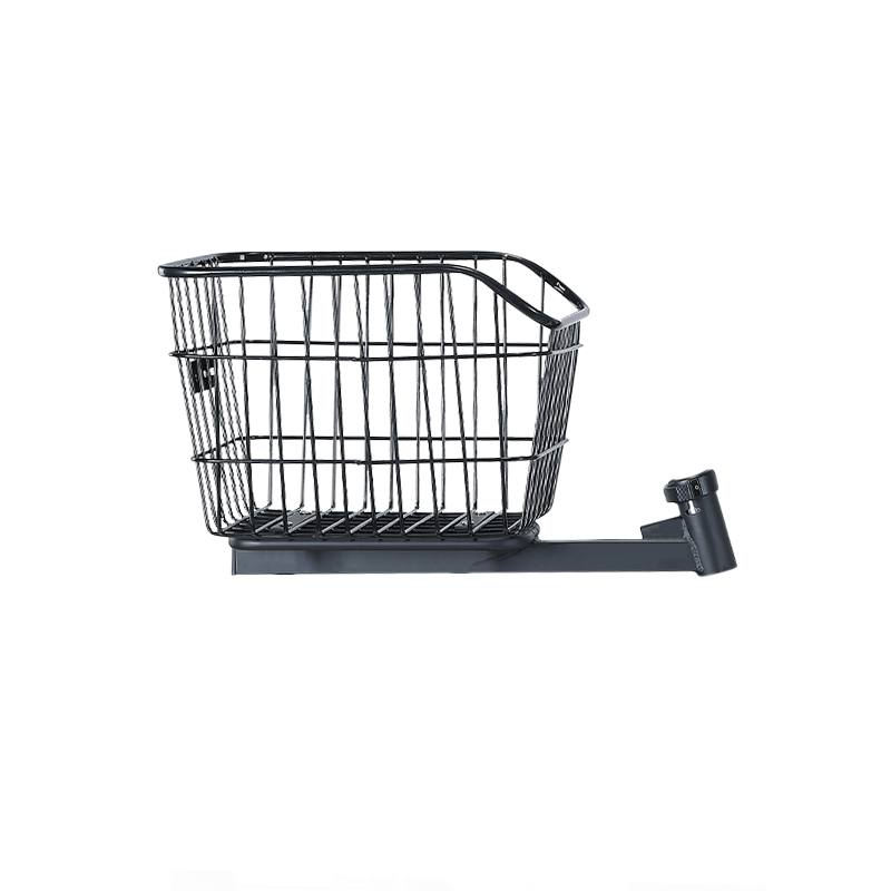 Student schoolbag quick release rear basket