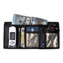 Anti-electromagnetic radiation wallet scanning NFC information isolation shielding RFID bank ID card theft prevention brush degaussing