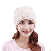 Confinement hat summer thin style womens postpartum summer pure cotton breathable maternity hat July maternity headscarf spring and autumn style