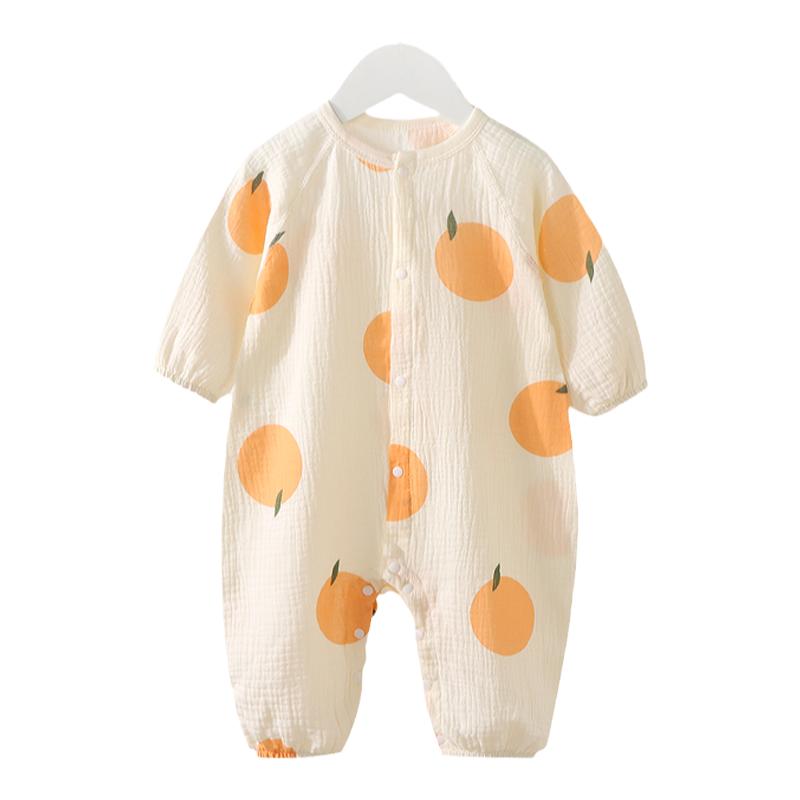 Infant cotton gauze jumpsuit spring autumn summer thin style