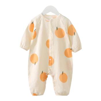 Infant cotton gauze jumpsuit spring autumn summer thin style