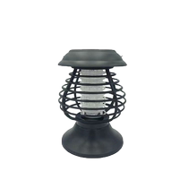 Solar Mosquito Killer Lamp Hé extérieur Lawn Flower Patio Camping Waterproof en plein air Shock électrique Mosquito-insectifuge Repellent 2139