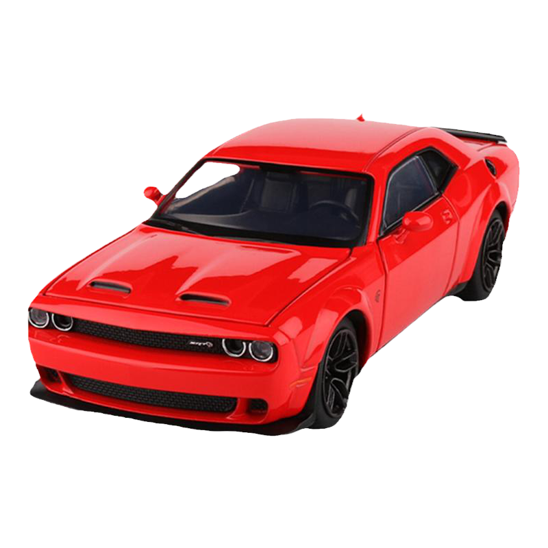 正版授权1:32道奇挑战者合金车模SRT地狱猫转向避震仿真汽车模型