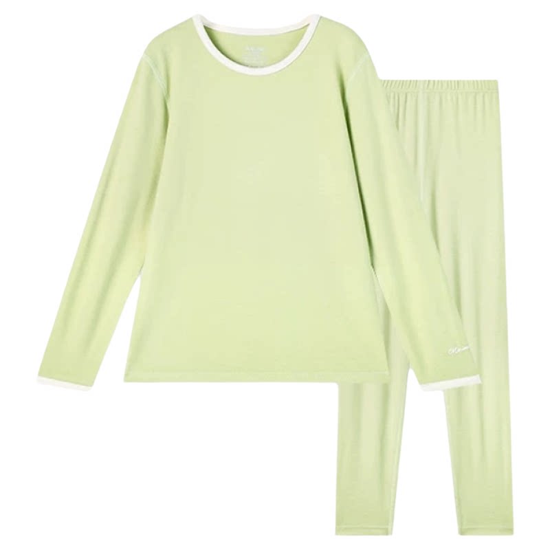 10A Antibacterial Wool Warm Autumn Clothing Set for Middle and Large Children