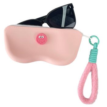 Portable silicone glasses case portable and waterproof
