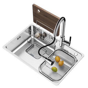 Wrigley 304 stainless steel undermount basin large single tank sink