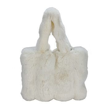 Fashionable plush bag, high-quality texture handbag, lightweight and versatile, trendy women's bag, travel mobile phone storage bag