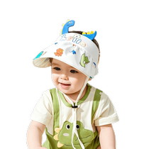 Baby sun protection hat UV protection for boys and girls baby hat summer thin childrens sun hat empty top sun hat