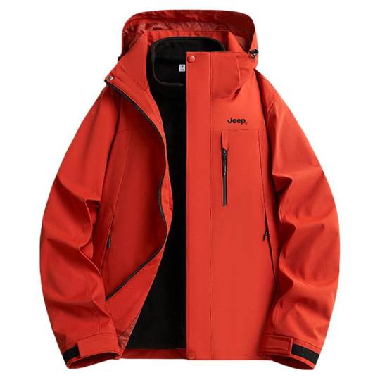 Jeep three-in-one outdoor windproof and waterproof jacket