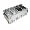 Commercial Stall Fiery Gas Fryer Stainless Steel