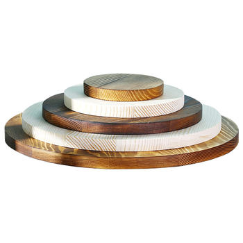 Customized handmade diy model solid wood round shape