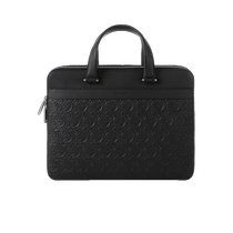 (Self-operated) Ferragamo mens cowhide embossed portable briefcase computer bag 241364