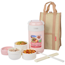 (Self-operated) tiger brand insulated lunch box bucket for one person microwaveable lunch box imported from Japan