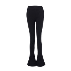 Slim ceiling black horseshoe pants suit wide leg straight micro-flare pants slim trousers women 24 new spring and autumn