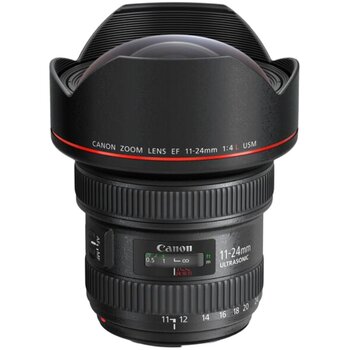 Canon EF 11-24mm f/4L USM professional lens ຊູມ ultra wide angle 11-24 ວົງສີແດງ